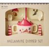 BABY DINNER SET HAPPY FOREST PINK