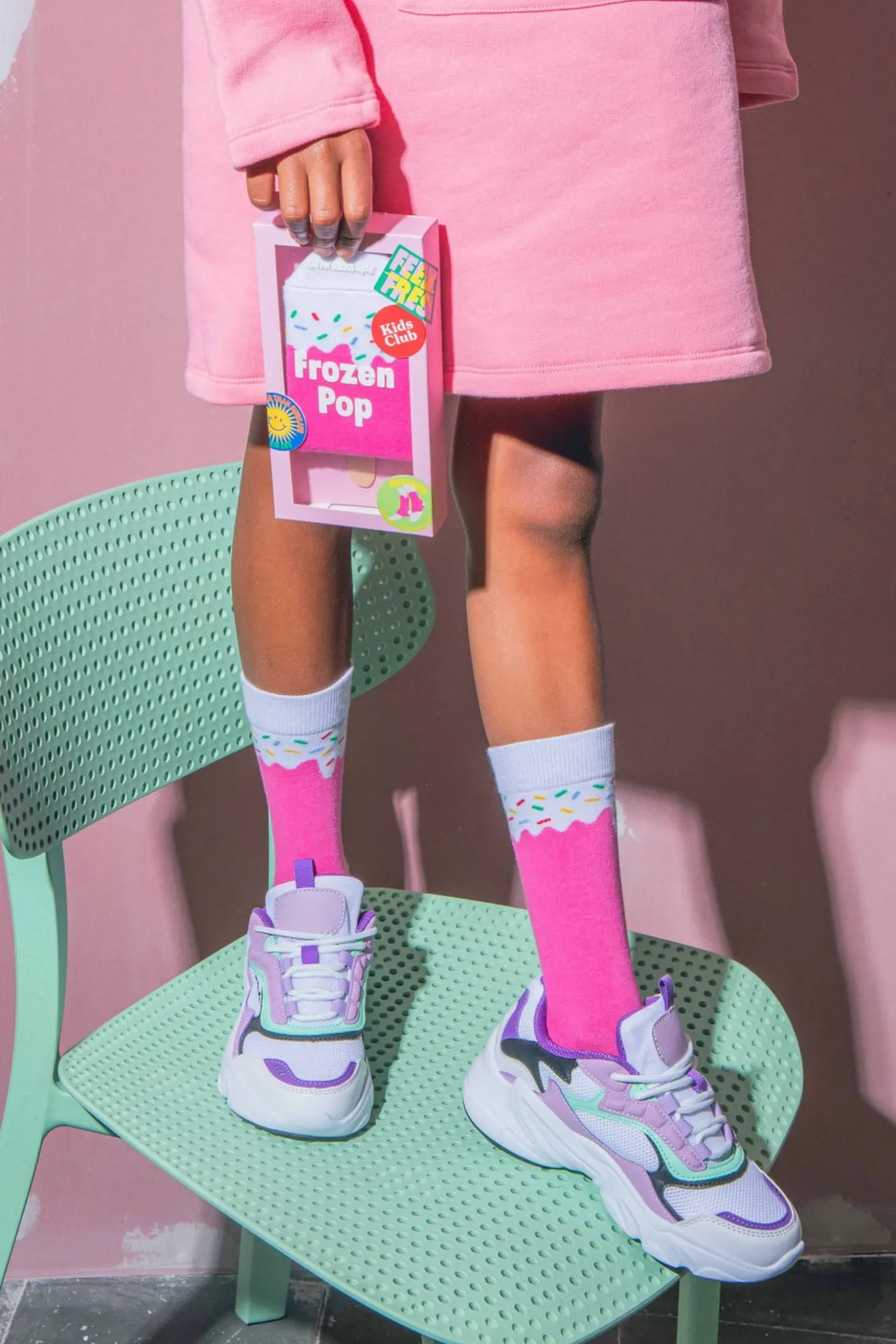 KIDS SOCKS FROZEN POP STRAWBER