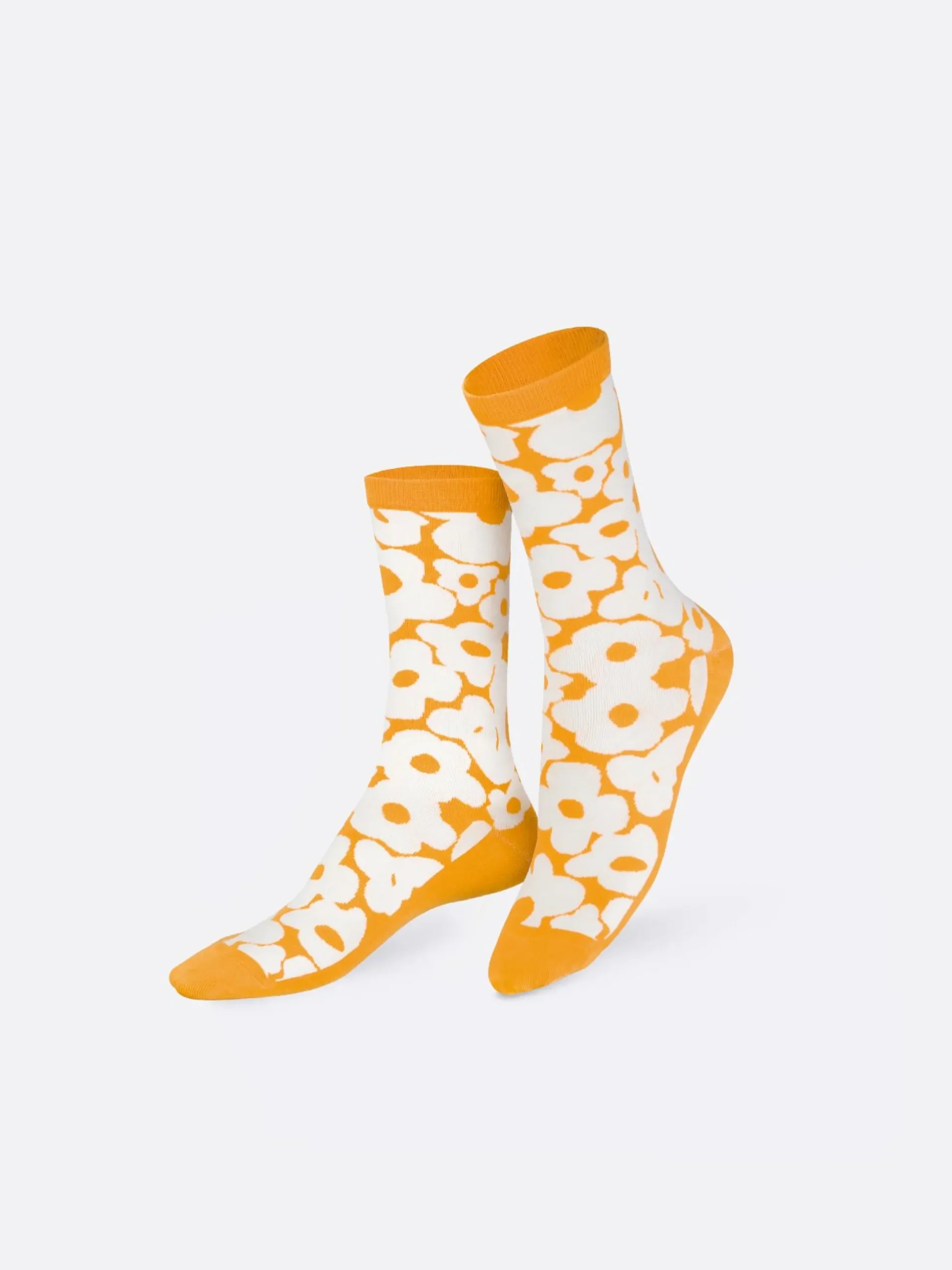 SOCKS FLOWER POWER ORANGE