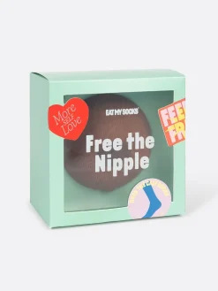 SOCKS FREE THE NIPPLE BLACK