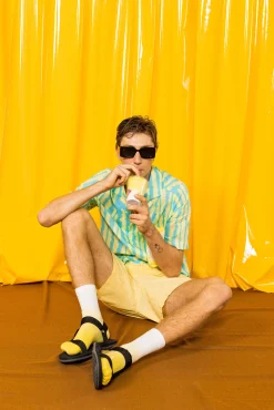 SOCKS ICED TEA LEMON X2