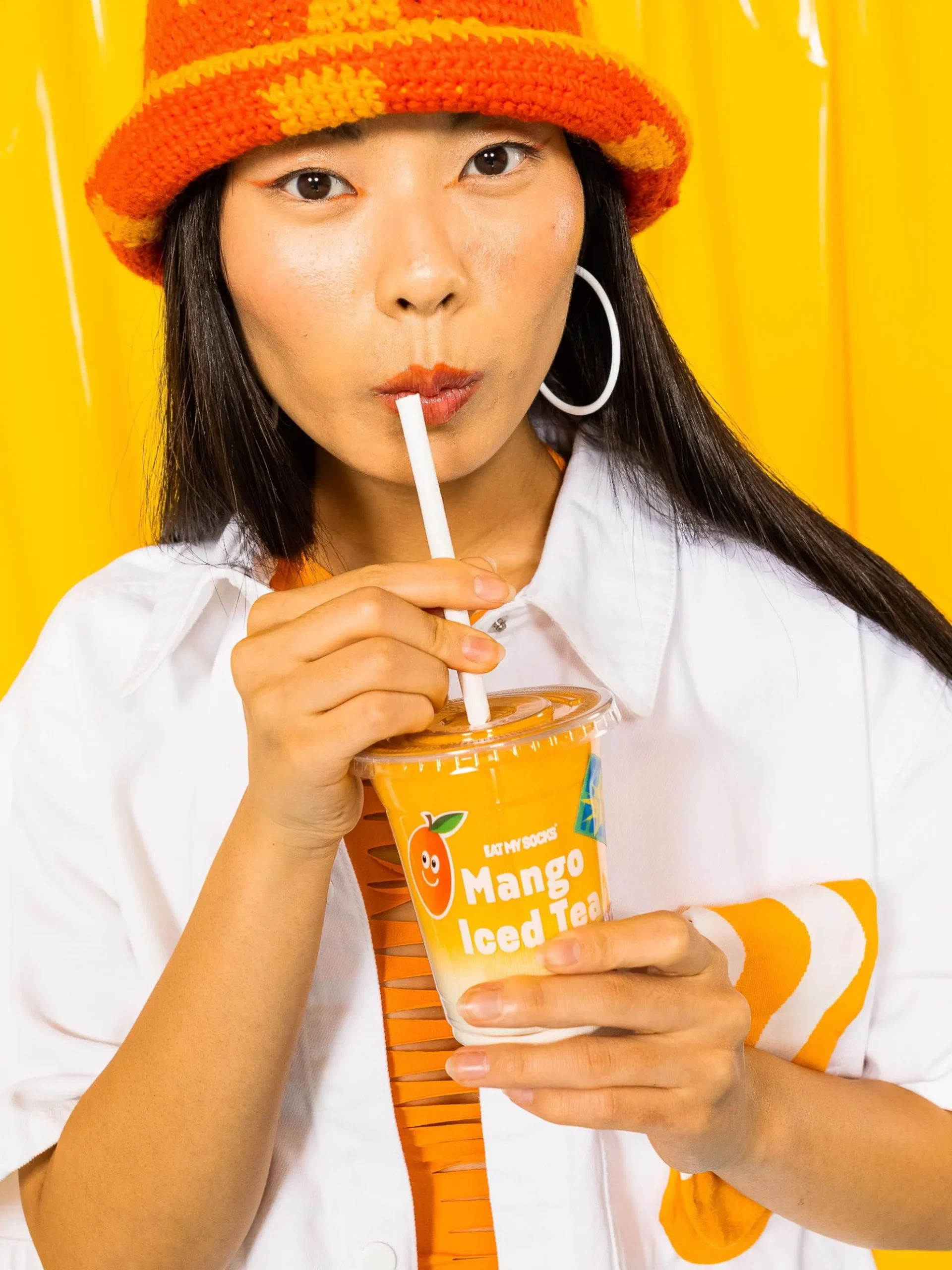 SOCKS ICED TEA MANGO X2