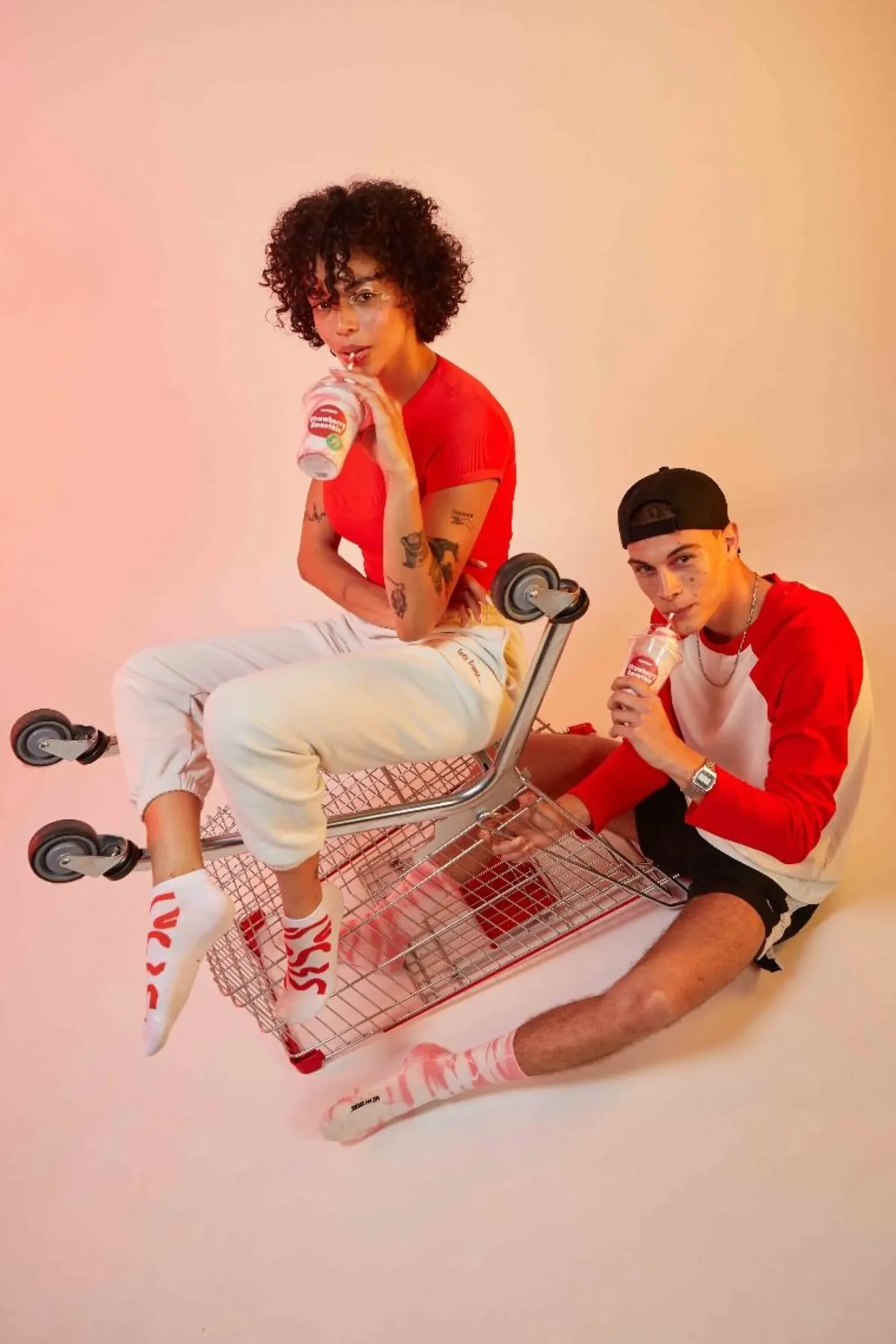 SOCKS STRAWBERRY SMOOTHIES X2