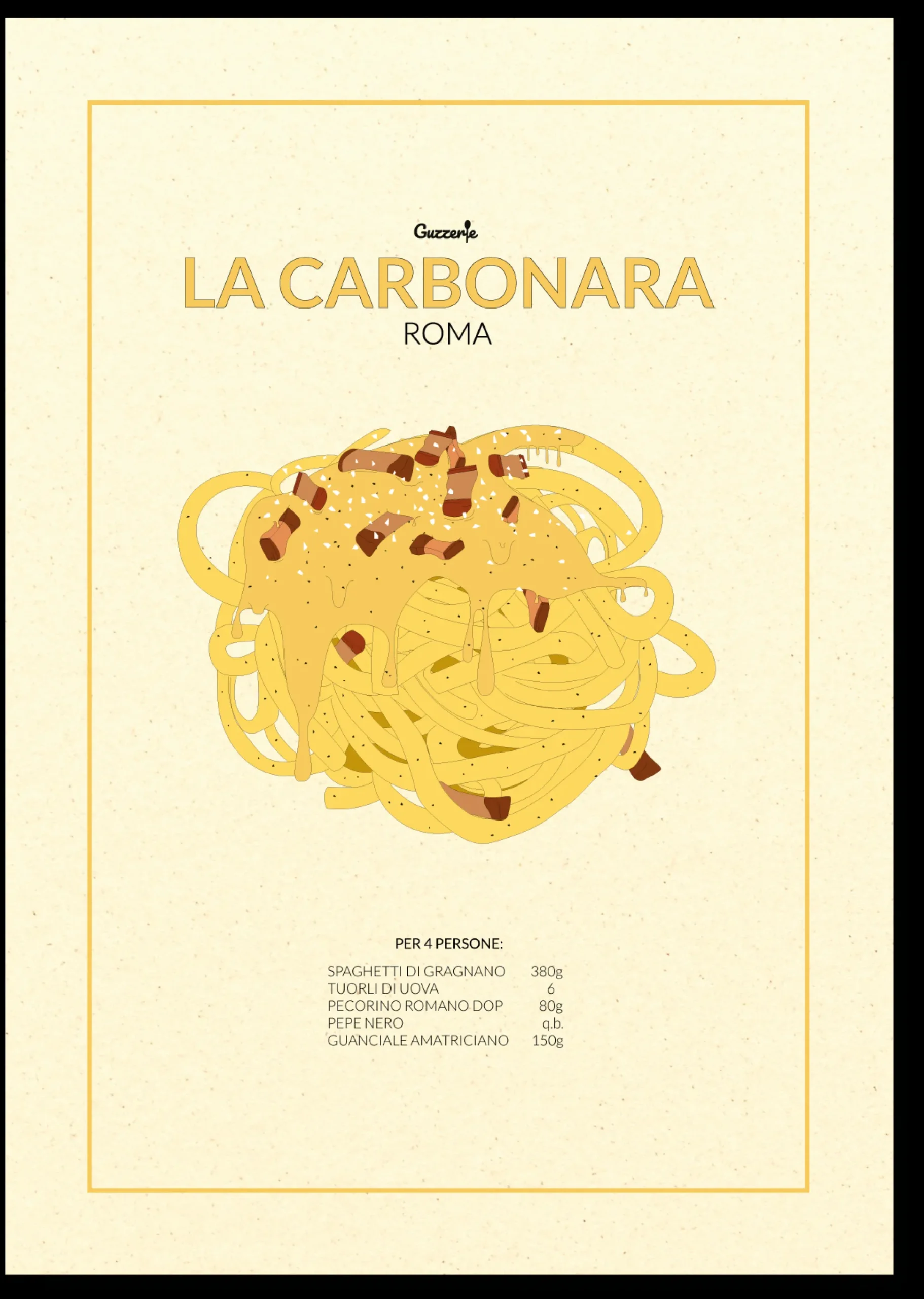 STAMPA CARBONARA A4