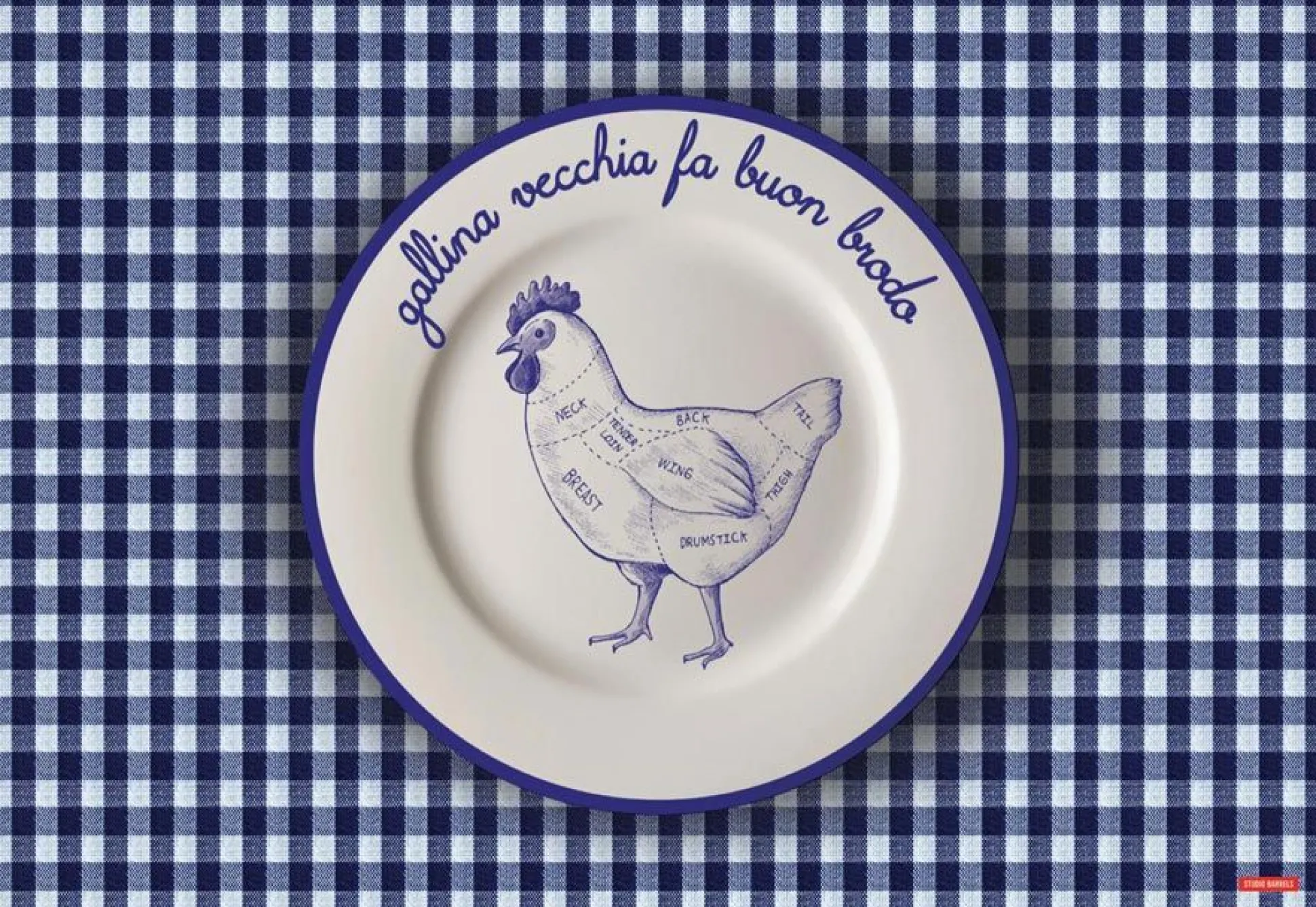 TOVAGLIETTA GALLINA 30X44 CM
