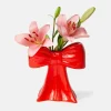 VASE BOW RED