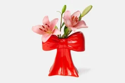 VASE BOW RED