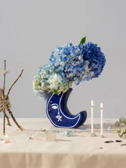 VASE MOON BLUE